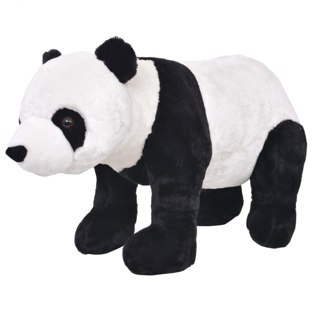 Vetonek Oso panda de peluche de pie negro y blanco XXL