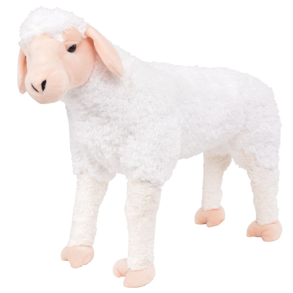 Vetonek Oveja de peluche de pie blanca XXL