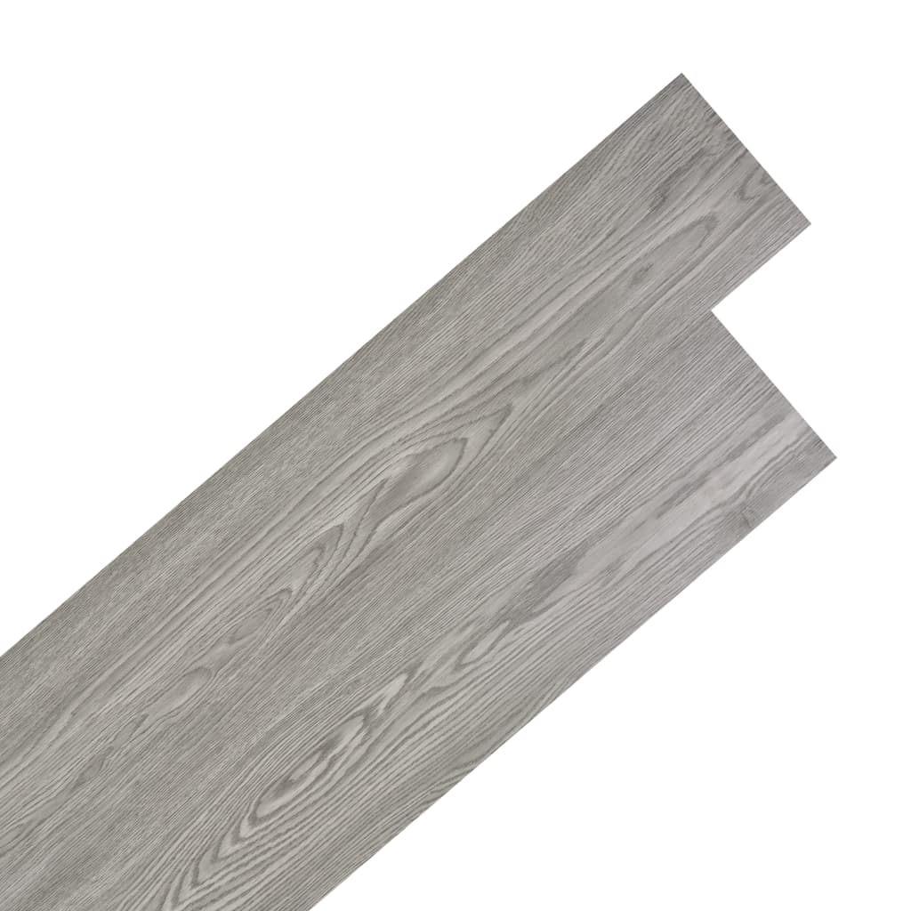 Vetonek Lamas para suelo autoadhesivas PVC gris oscuro 5,02 m² 2 mm  