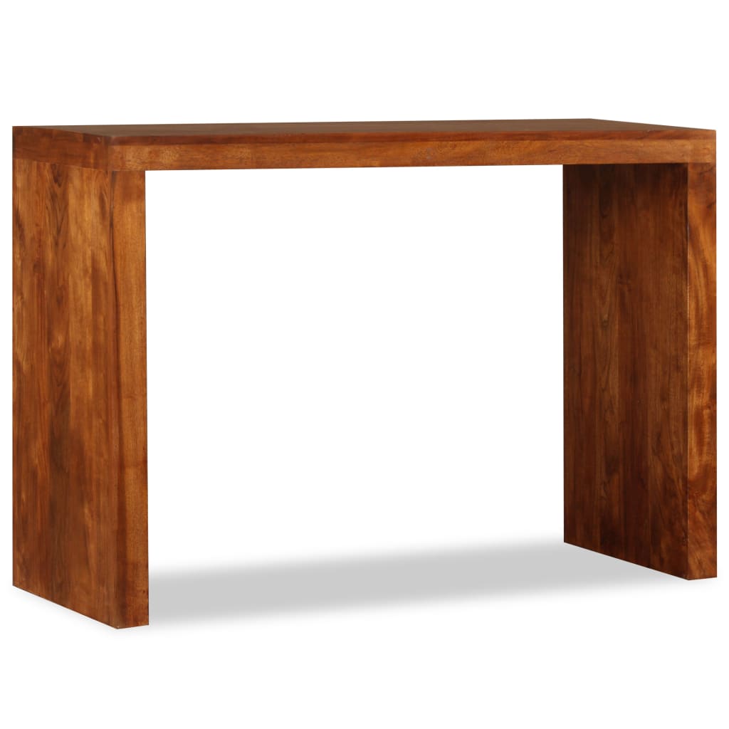 Mesa consola Madera sólida con acabado miel 110x40x76 cm