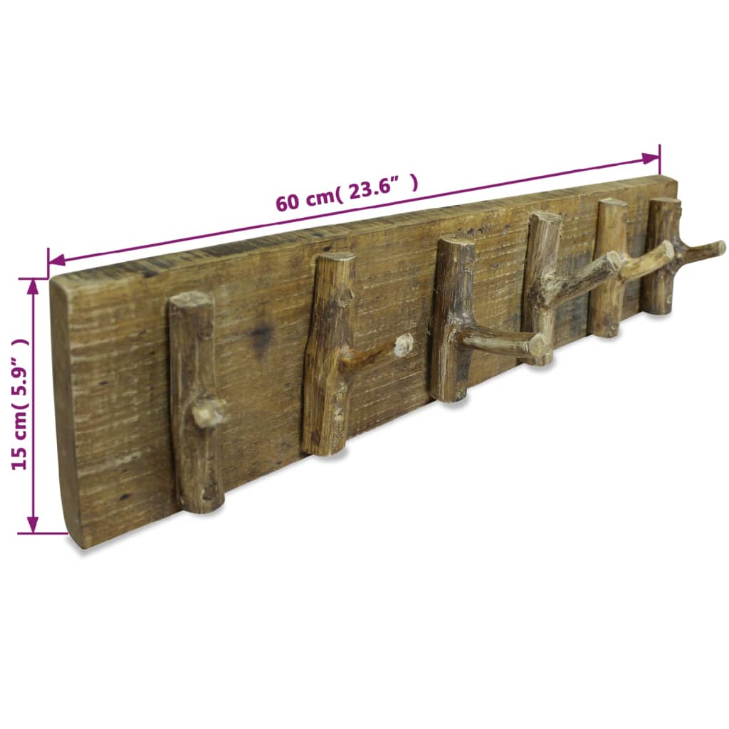 Gemischter recycelter Holzträger 60x15 cm