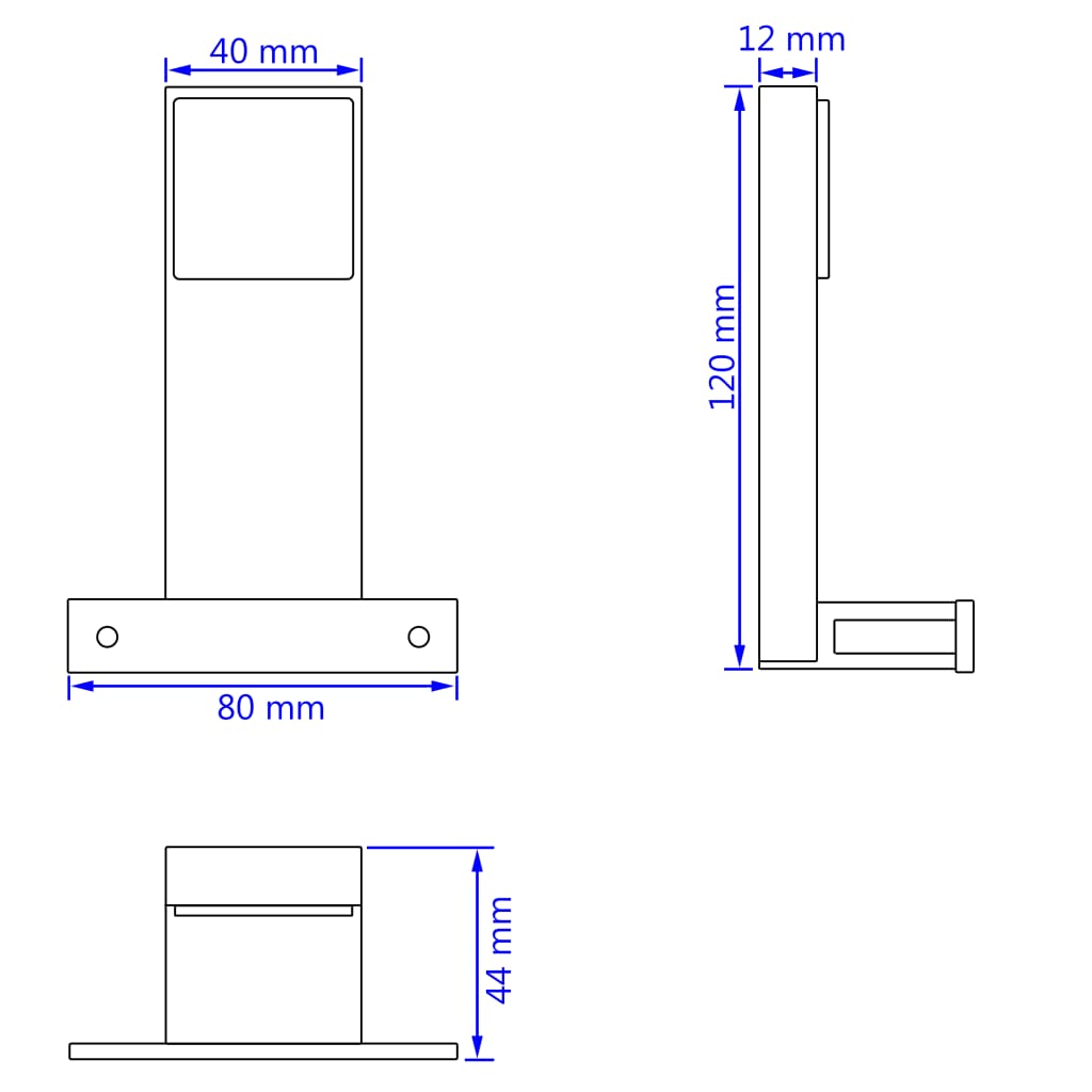 Lámparas de espejo 2 W luz blanca fría 2 unidades vidaXL