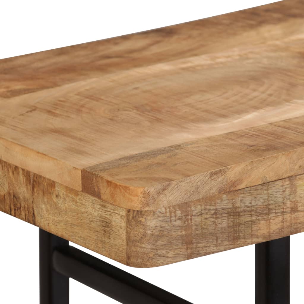 Mesa consola de madera maciza de mango 115x36x76 cm