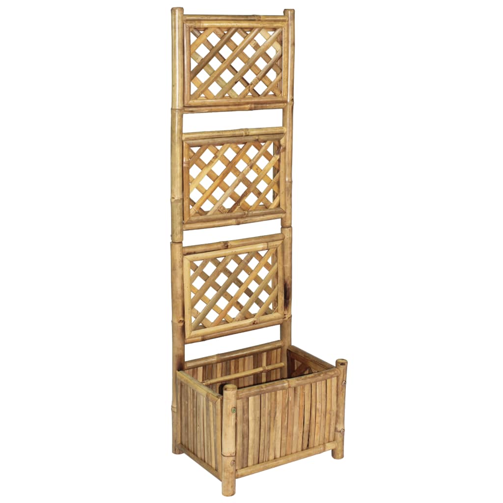 Garden planter with bamboo trellis 40 cm v6792 Vetonek