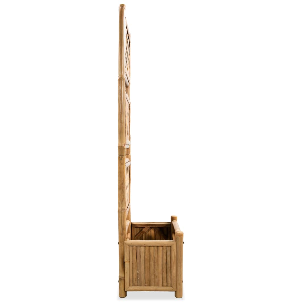 Garden planter with bamboo trellis 40 cm v6792 - Vetonek