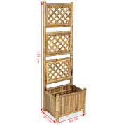 Garden planter with bamboo trellis 40 cm v6792 - Vetonek