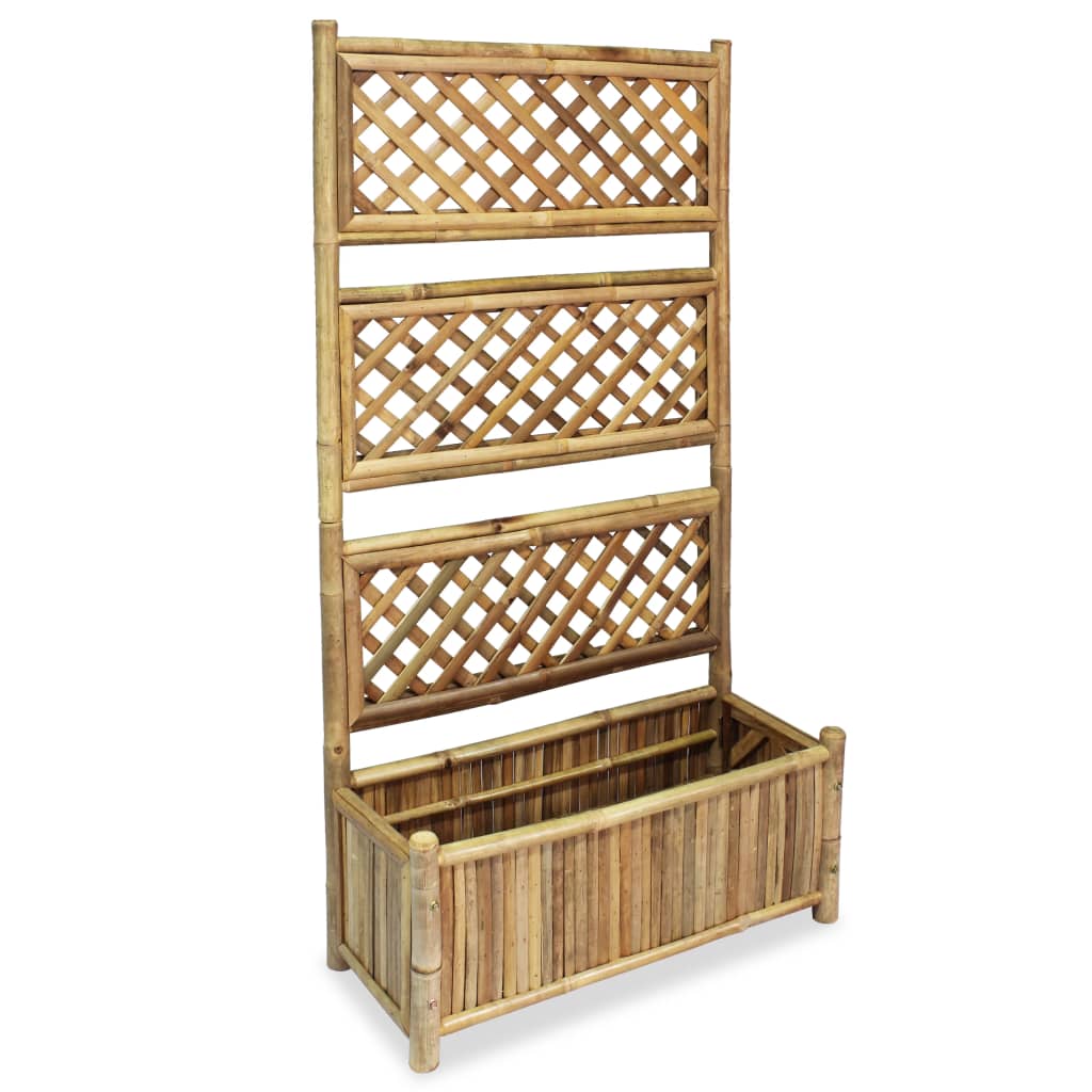 Vetonek Garden planter with bamboo trellis 70 cm