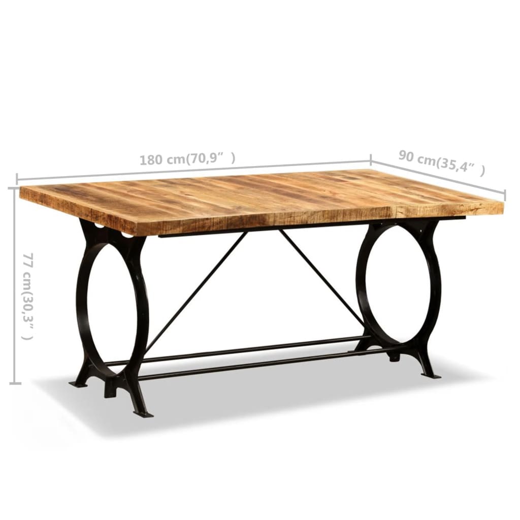 Massy wooden dining table 180 cm