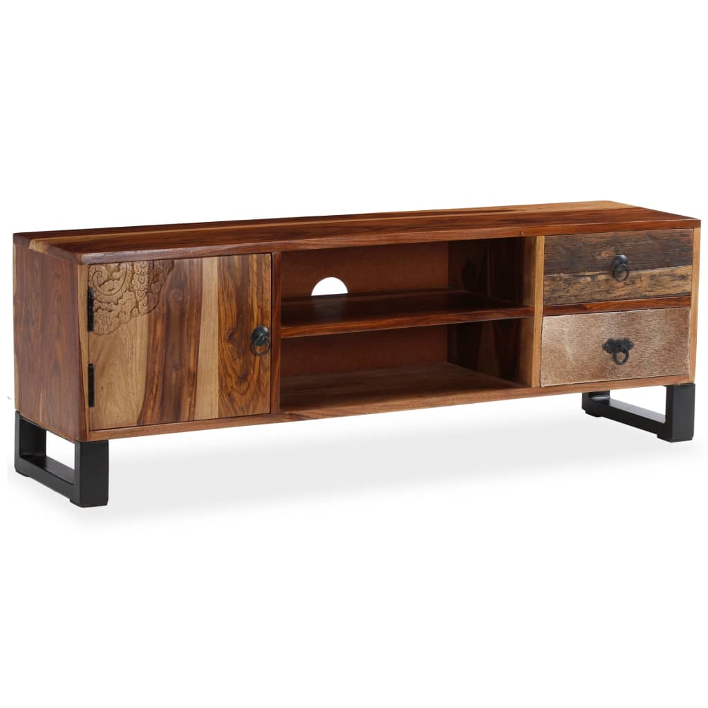 Sheesham solid wood tv furniture 120x30x40 cm