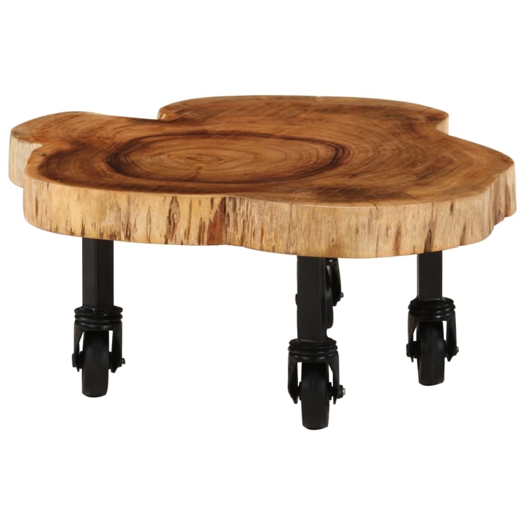 Sound acacia wooden center table 60x55x25 cm