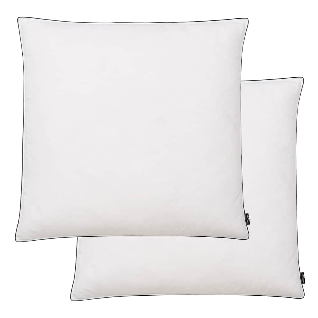 Vetonek Almohadas 2 uds relleno plumón/plumas 80x80 cm blanco