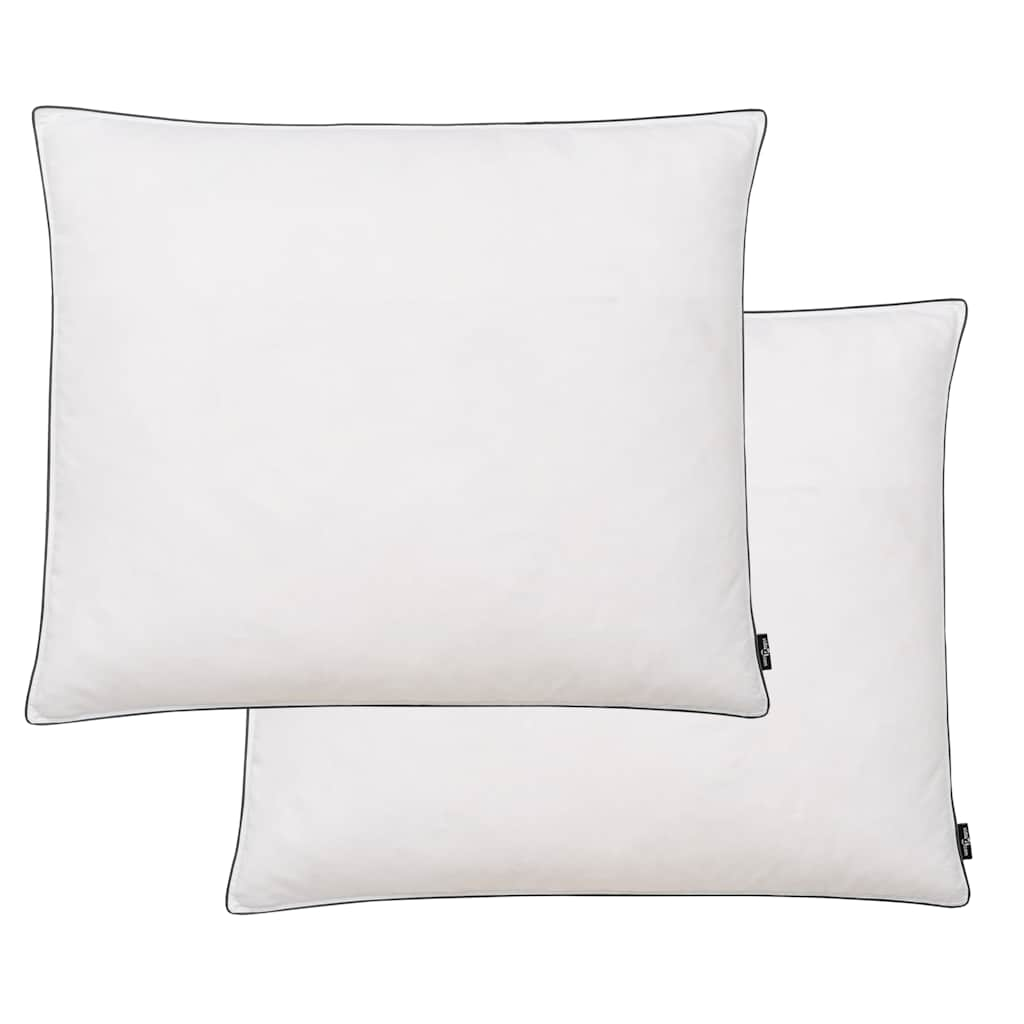 Vetonek Almohadas 2 uds relleno plumón/plumas 70x60 cm blanco