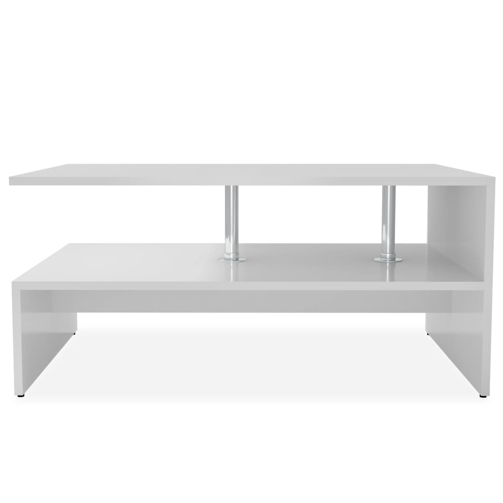 Mesa de centro de madera 90x59x42cm blanca