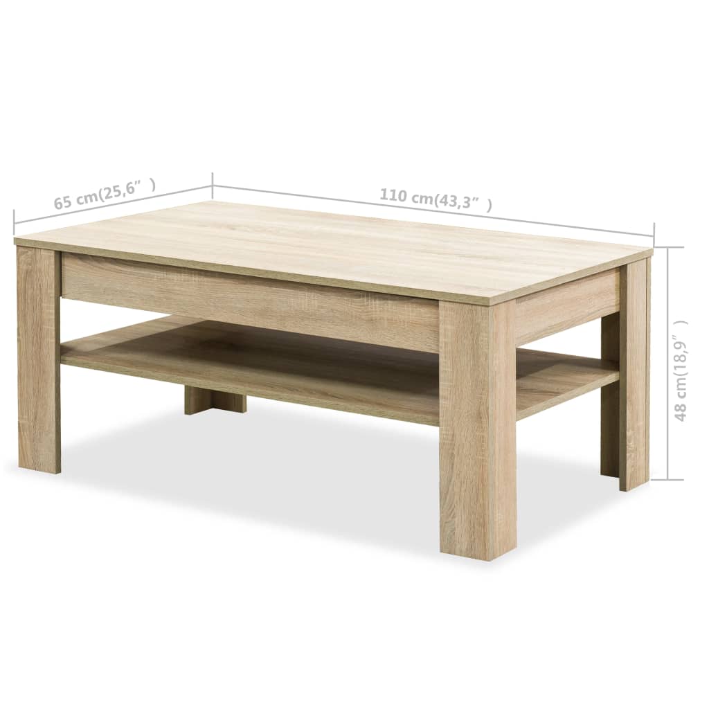 Roble Engineering Wood Center Tabela 110x65x48 cm