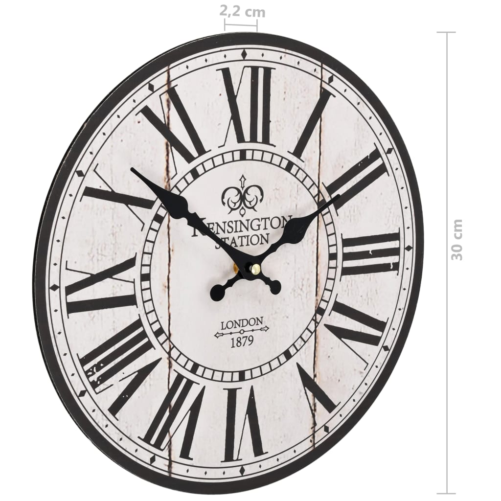 Reloj vintage de pared London 30 cm vidaXL