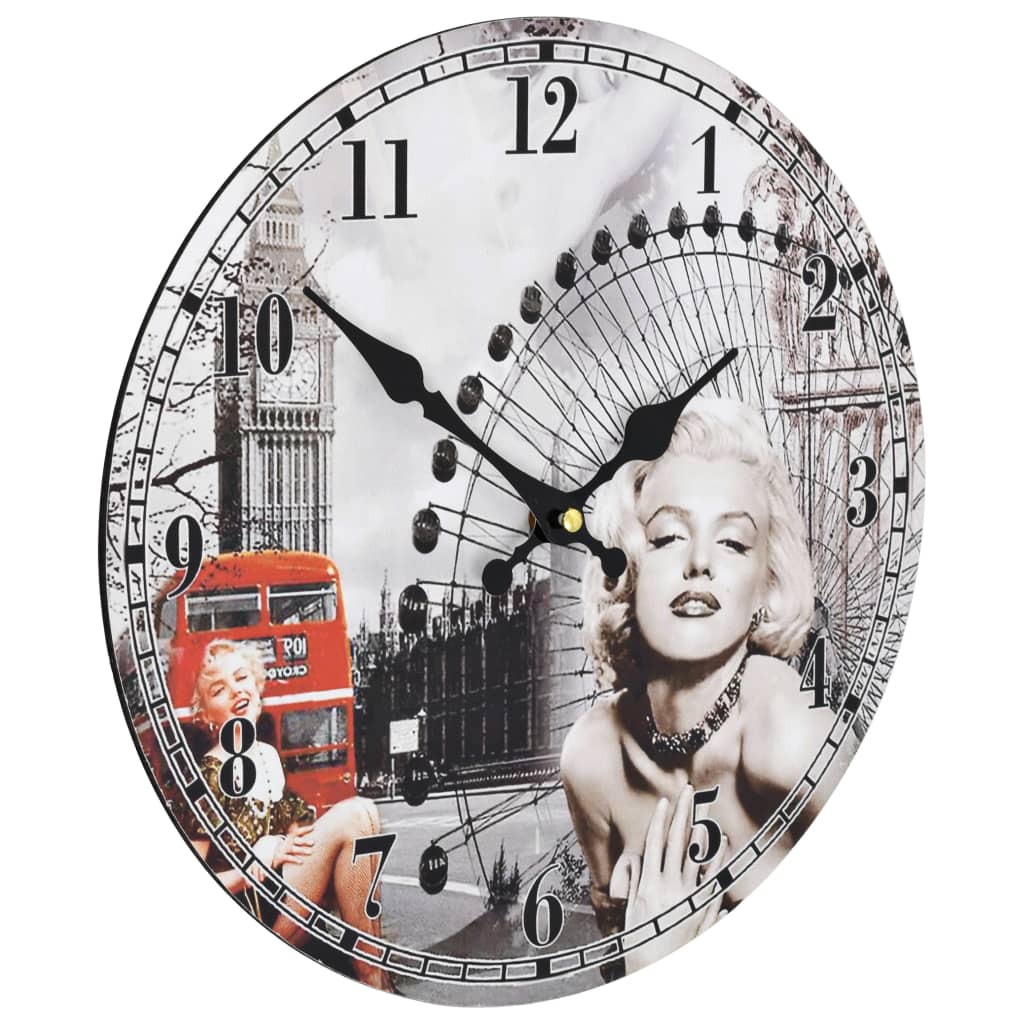 Horloge murale vintage de 30 cm