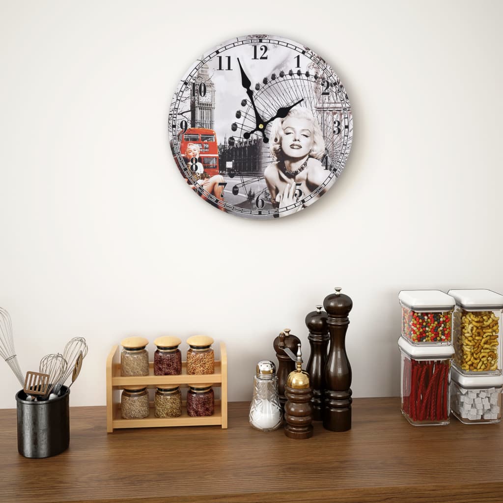 Vetonek Reloj de pared vintage 30 cm