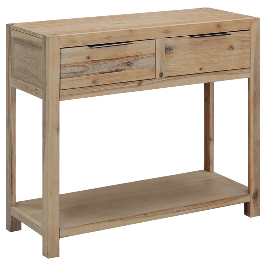 Vetonek Mesa consola de madera maciza de acacia 82x33x73 cm