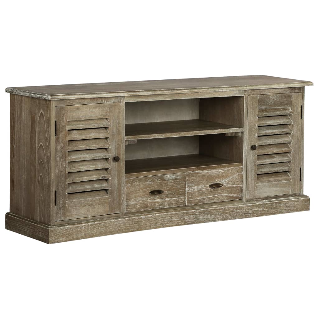 Vetonek Mueble para TV madera maciza de mindi 145x35x60 cm