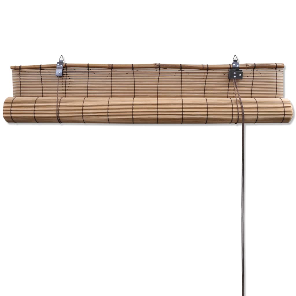 Rouleau de bambou marron 80x220 cm