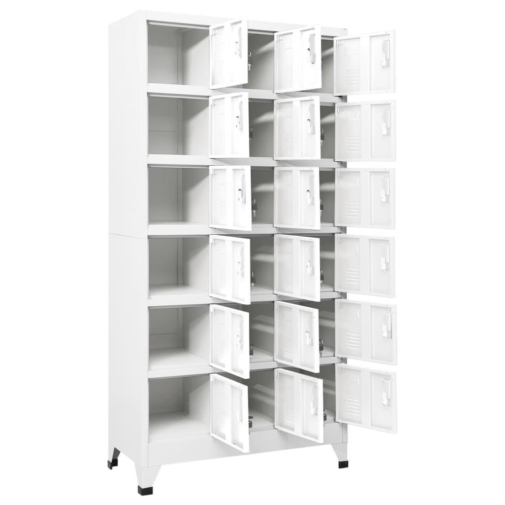 Box office with 18 metal compartments 90x40x180 cm