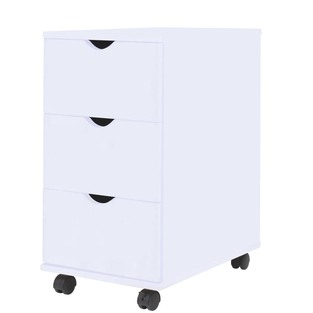 Vetonek Mueble de cajones blanco 33x45x60 cm