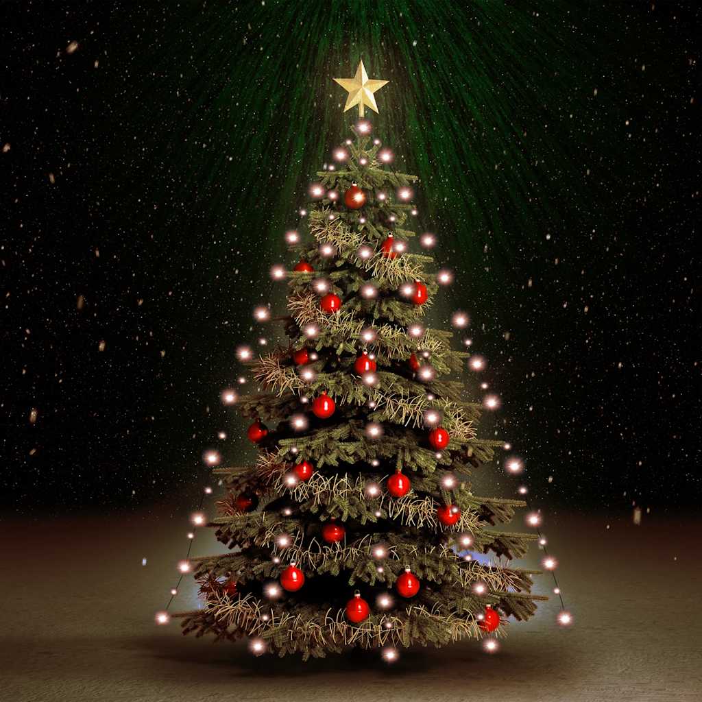 Vetonek Red de luces de árbol de Navidad con 210 LEDs 210 cm