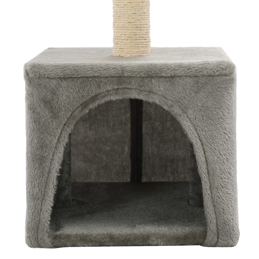 Catschador amb post de sisal 55 cm de color gris