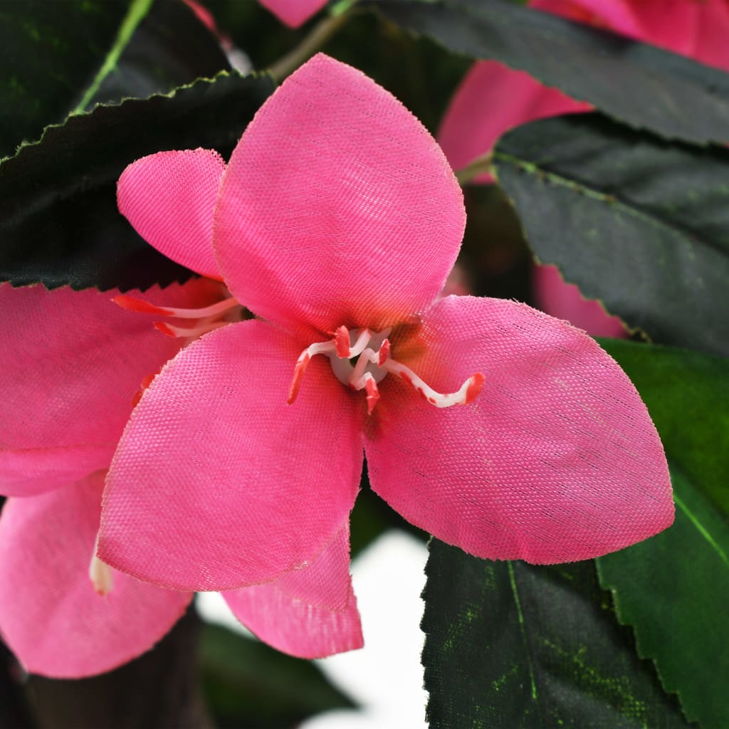 Plante artificielle de l'azalea avec 155 cm vert et rose