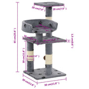Poste para arranhar gatos Poste para arranhar em sisal com postes e estrutura robusta - Vetonek