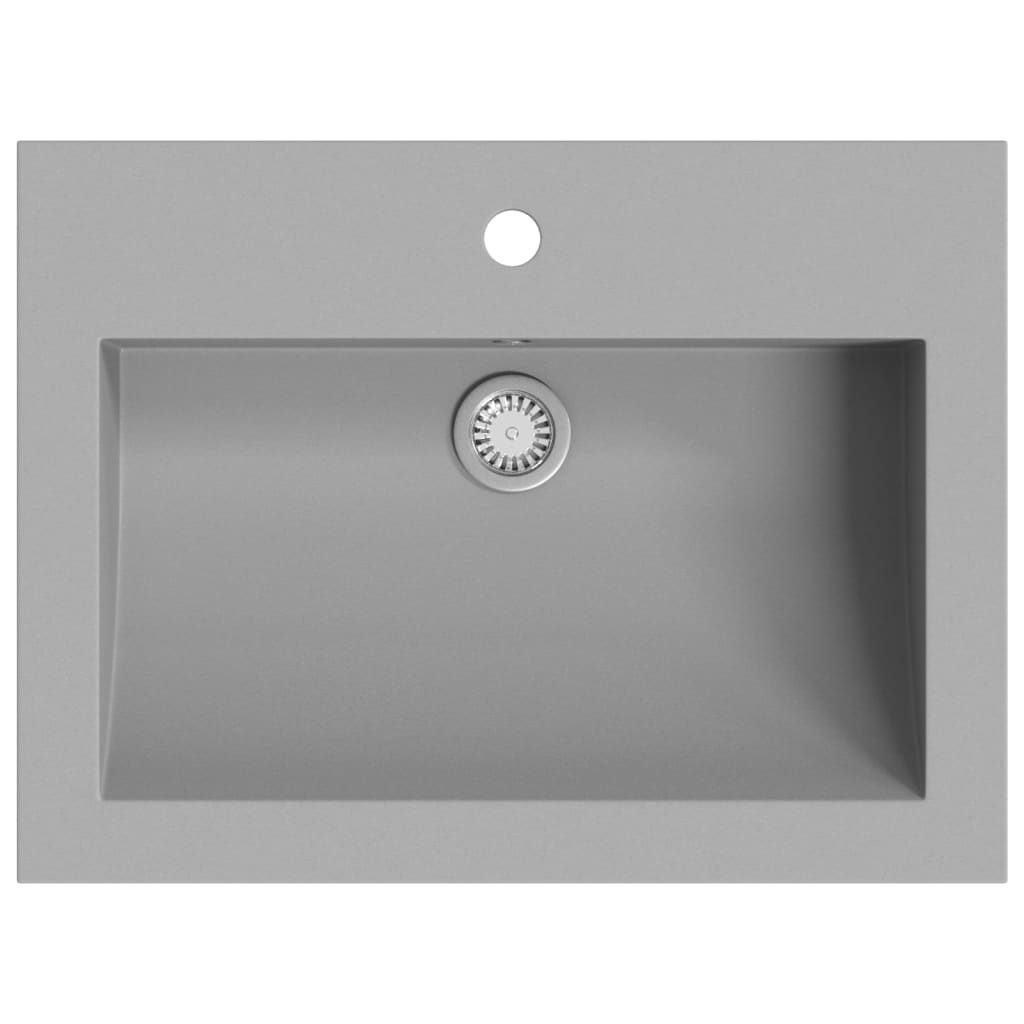 Lavabo de granito gris 600x450x120 mm