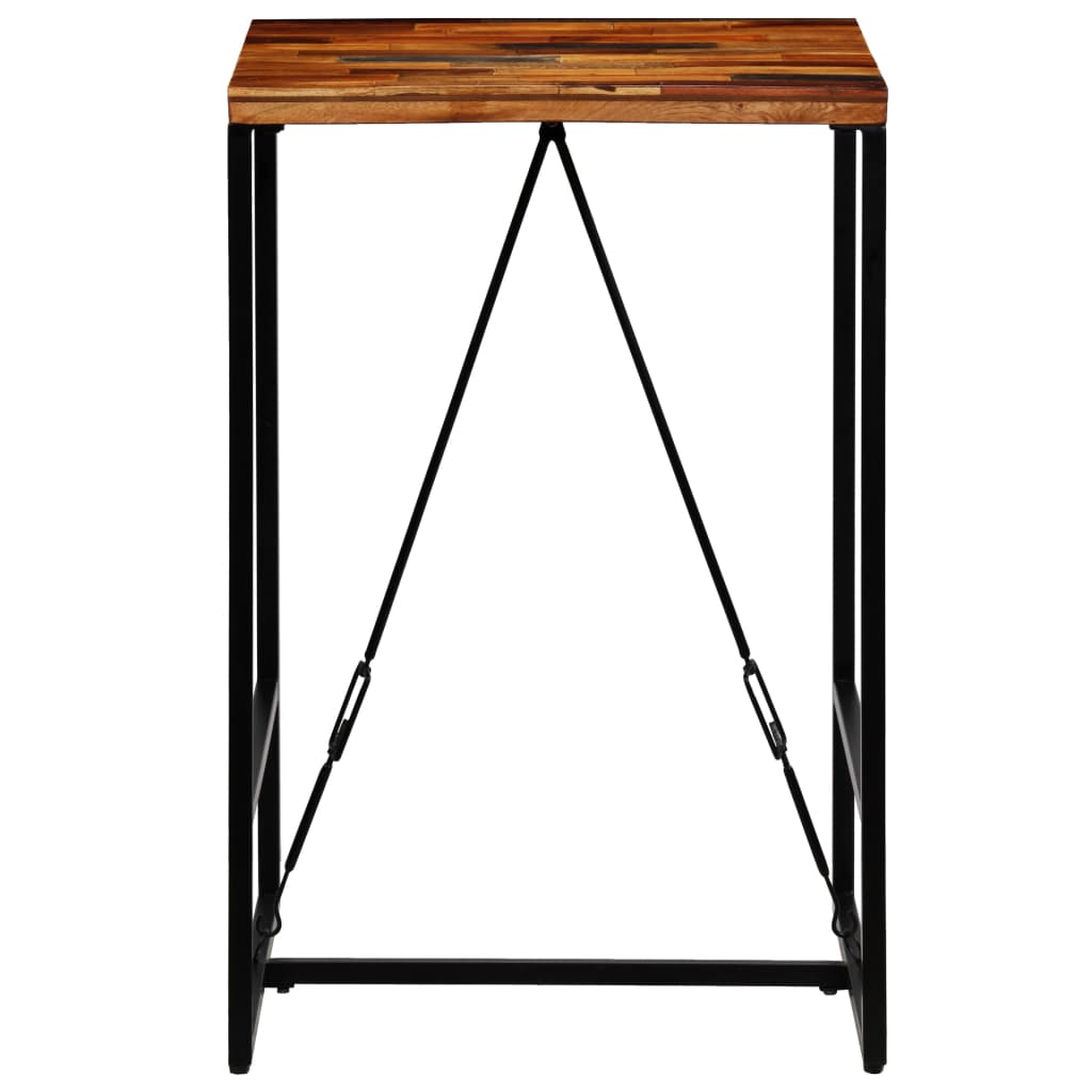 Mesa de bar madera maciza reciclada 70x70x106 cm