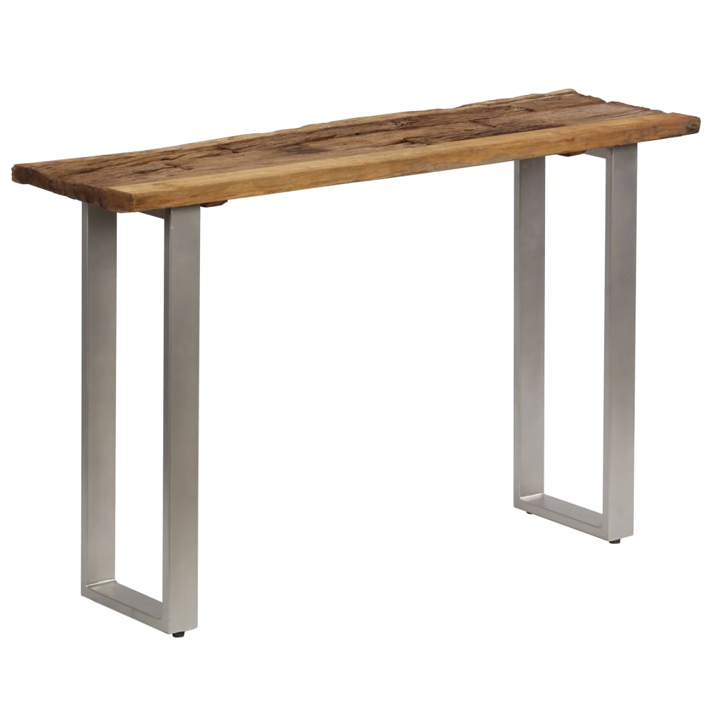 Vetonek Mesa consola madera reciclada y acero 120x35x76 cm