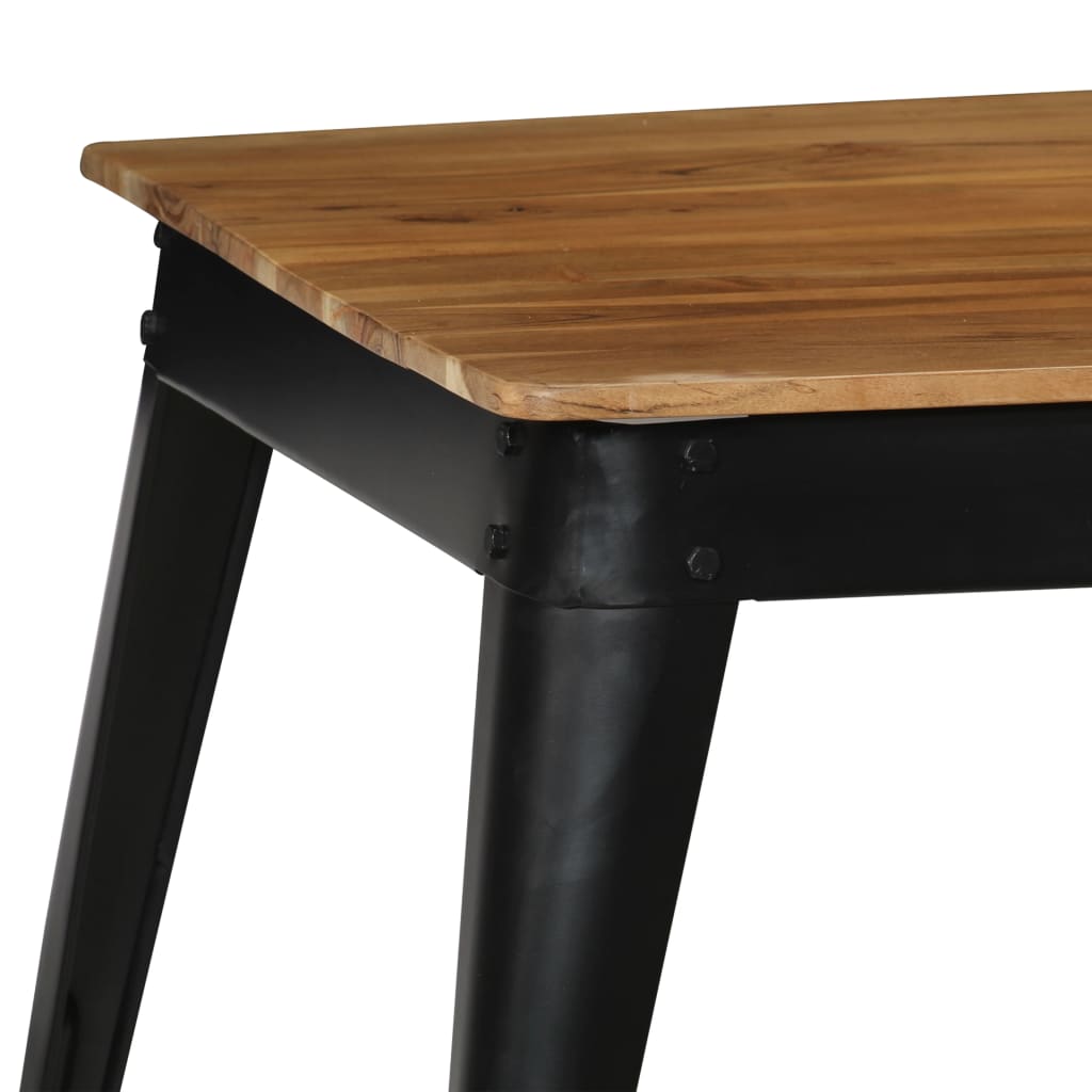 Sound and steel wooden dining table 75x75x76 cm