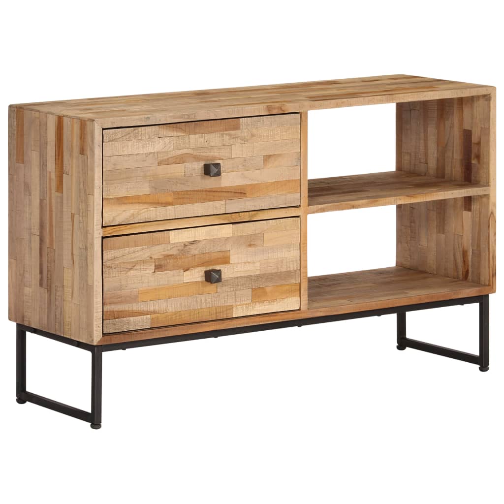 Vetonek Mueble para TV de madera de teca reciclada 90x30x55 cm