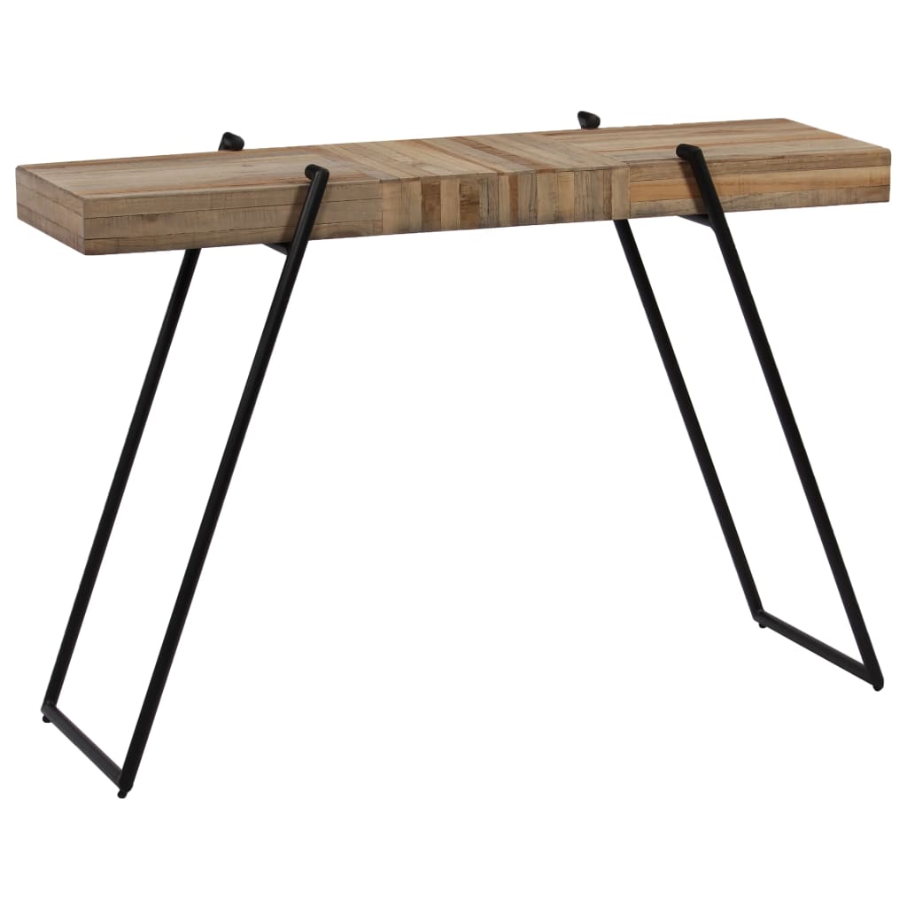 Vetonek Mesa consola de teca reciclada 120x35x81 cm