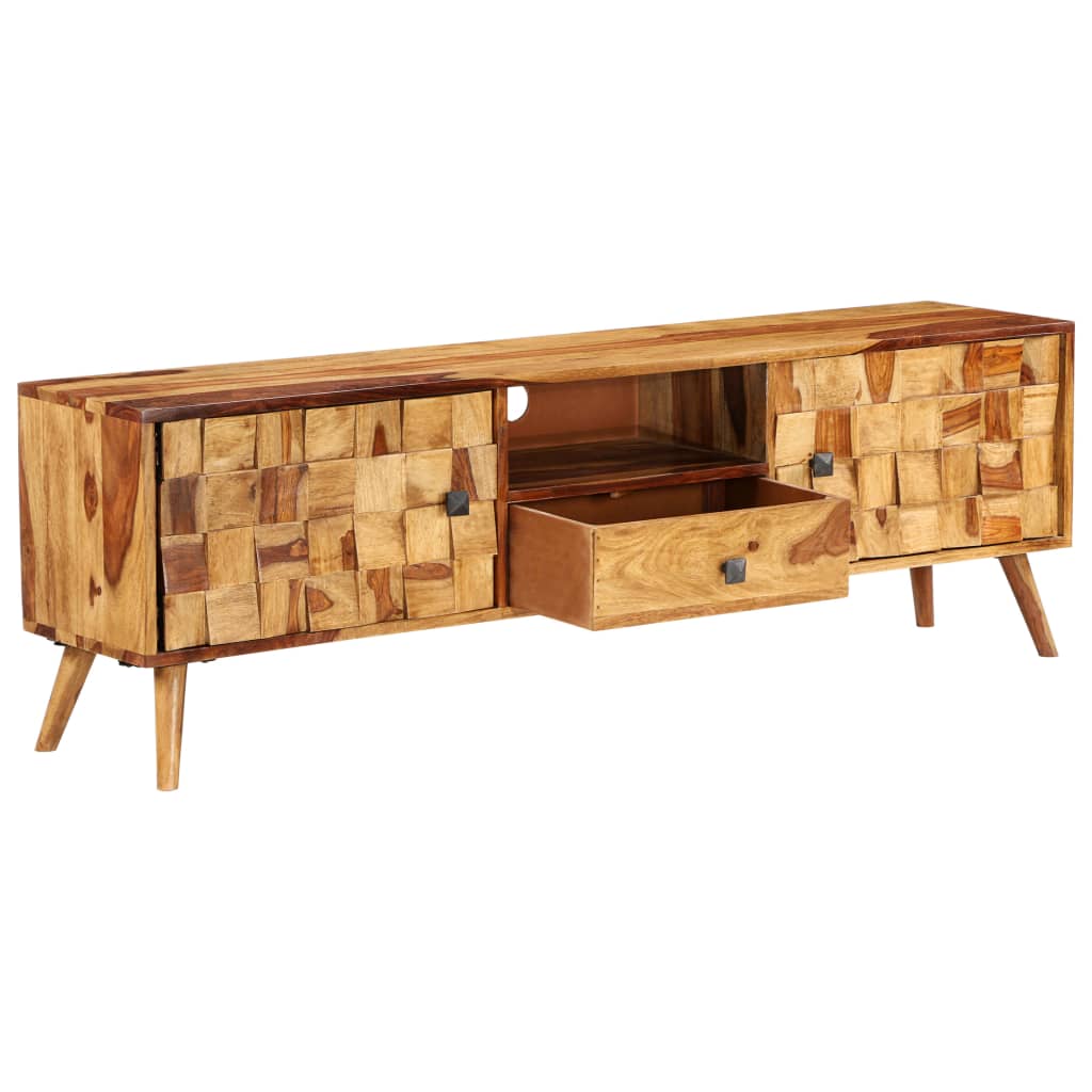 SHEESHAM WOOD WOOD TV cabinet honey 140x30x40 cm