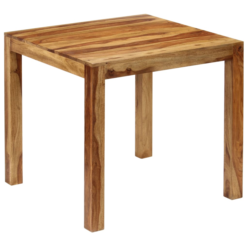 Vetonek Mesa de comedor de madera maciza de sheesham 82x80x76 cm