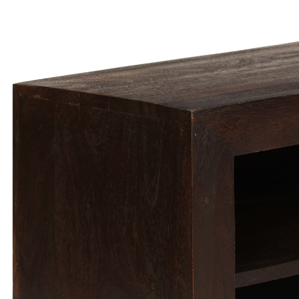 Mueble para TV madera maciza acacia marrón oscuro 120x30x40 cm