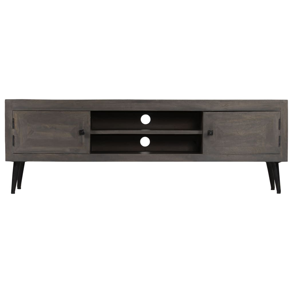 Mueble para TV de madera maciza de mango 140x30x45 cm