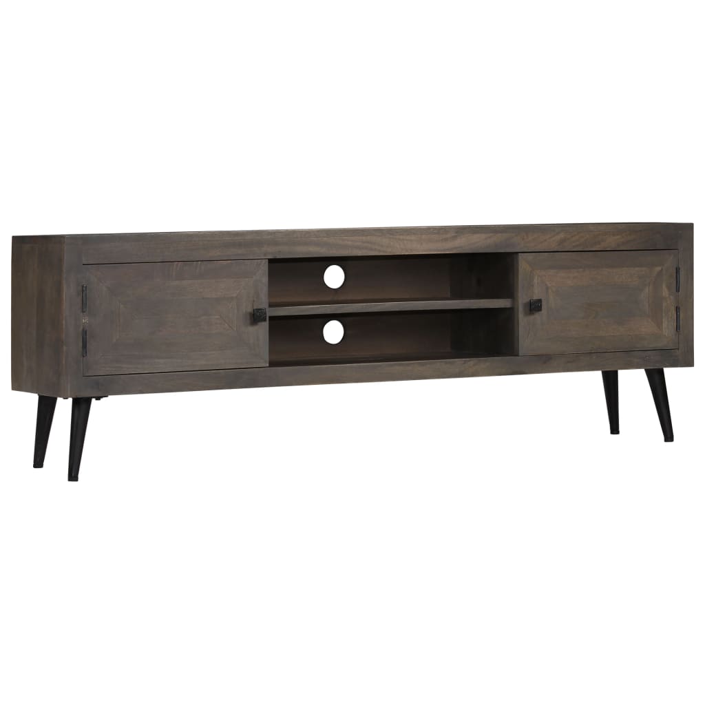 Vetonek Mueble para TV de madera maciza de mango 140x30x45 cm