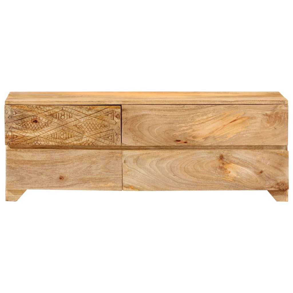 Mueble para TV madera maciza de mango 110x30x40 cm