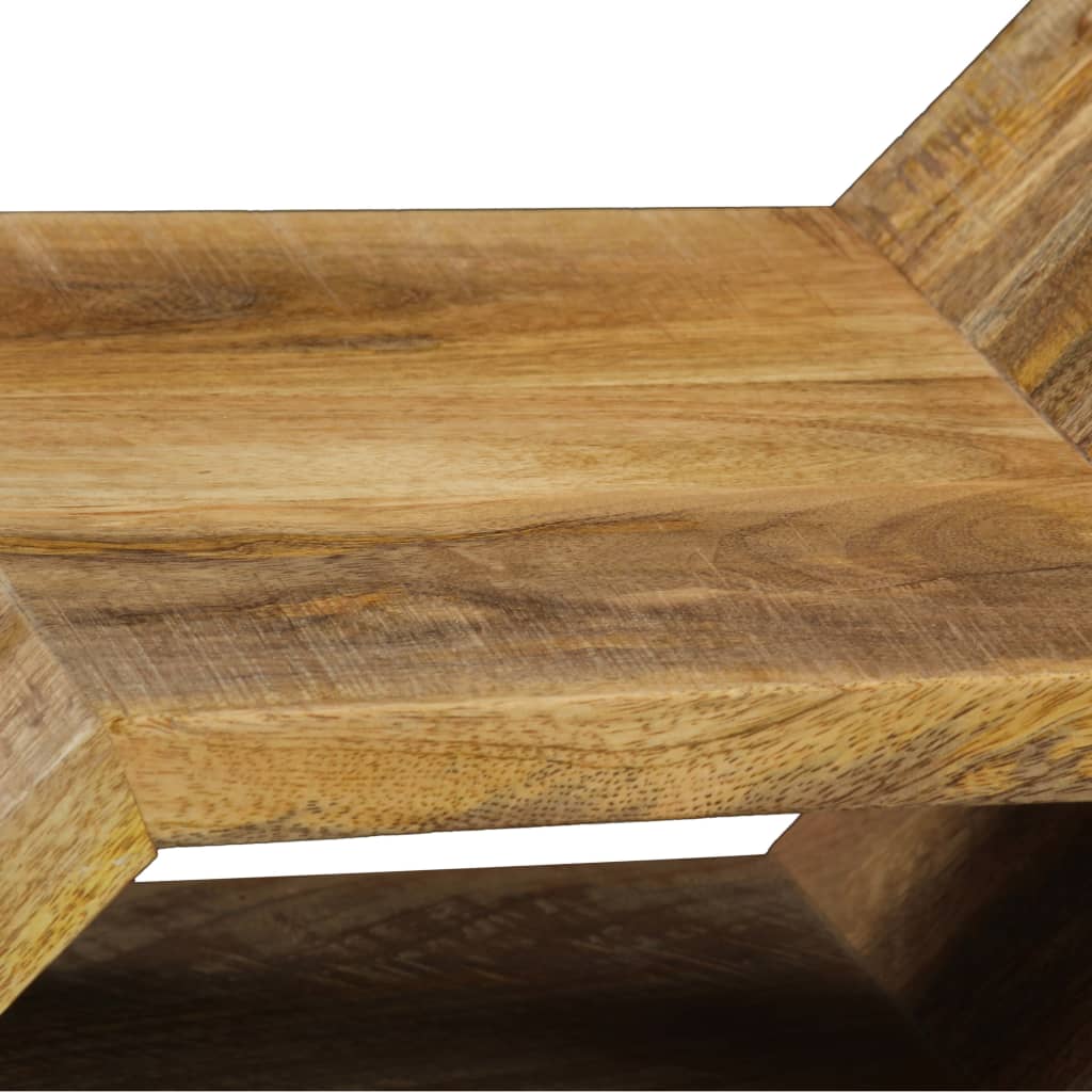 Mesa consola de madera maciza de mango 90x35x76 cm