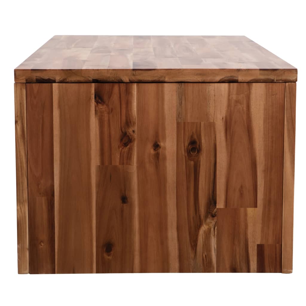 Taula del centre de fusta massissa Acacia 90x50x37,5 cm