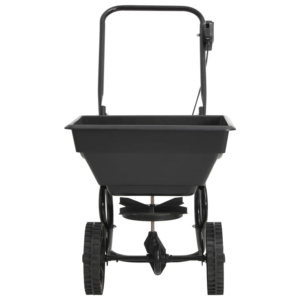Vetonek Carrito de mano esparcidor de sal PVC y acero 92x46x70 cm 15 L