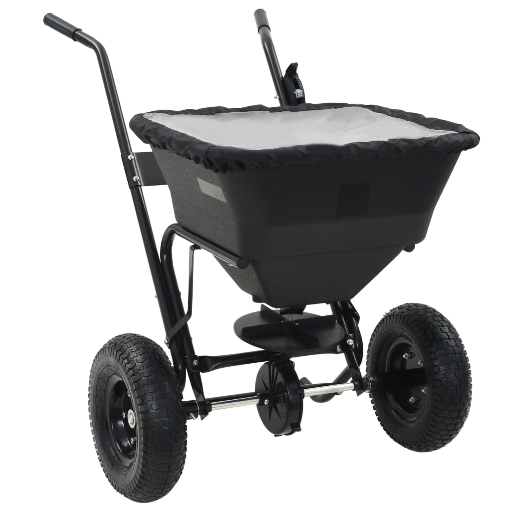 Carrito de mano esparcidor de sal pvc y acero 106x73x76 cm 45 l v5706 Vetonek