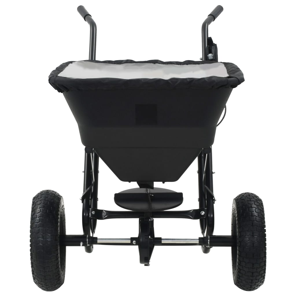 Vetonek Carrito de mano esparcidor de sal PVC y acero 106x73x76 cm 45 L