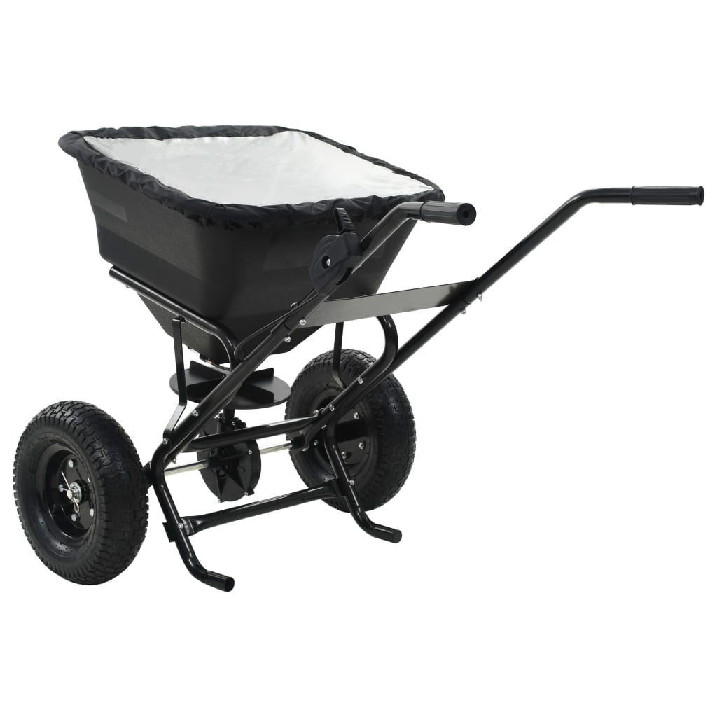 Carrito de mano esparcidor de sal pvc y acero 106x73x76 cm 45 l v5706 - Vetonek