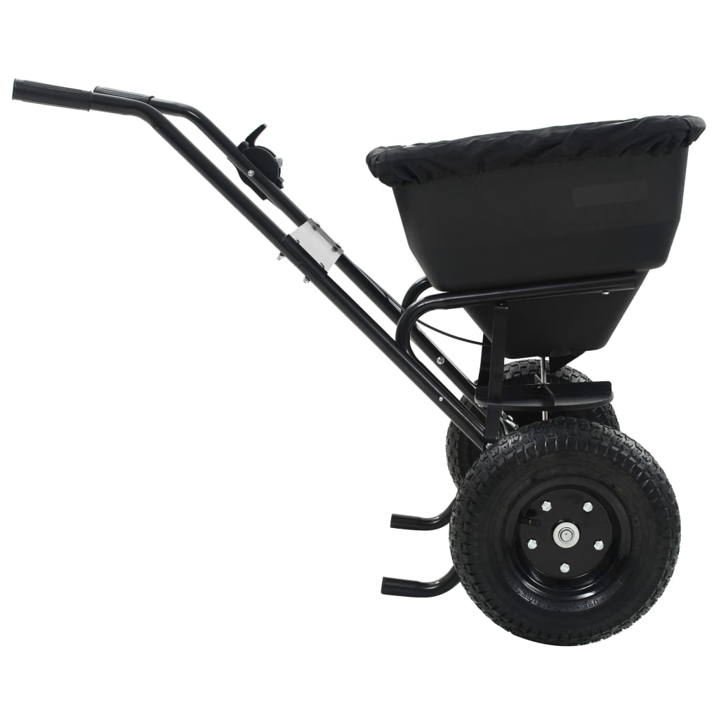 Carrito de mano esparcidor de sal pvc y acero 106x73x76 cm 45 l v5706 - Vetonek