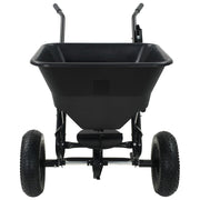 Carrito de mano esparcidor de sal pvc y acero 106x73x76 cm 45 l v5706 - Vetonek